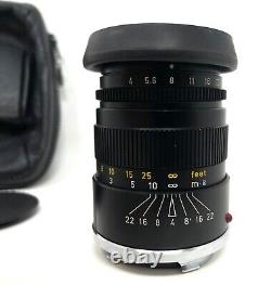 Leica Leitz Elmar-C 90mm F/4 M mount Telephoto Lens + Leather case