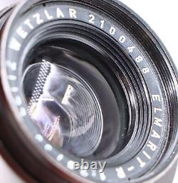 Leica Leitz Elmarit-r 35/2.8 35mm F2.8 R Mount Lens Germany Hood Free Ups Ship