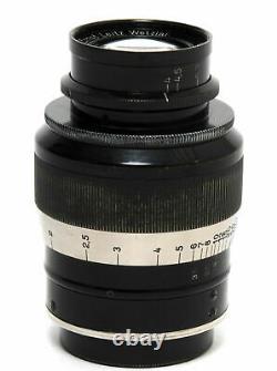 Leica Leitz Fat Elmar 4/9cm Black-Nickel Lens clean Screw Mount w. Caps