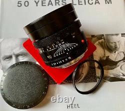 Leica Leitz Late 90mm f/2 Summicron-R Mount Lens 3-Cam Canada #11219 EX 80s Cine