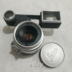 Leica Leitz Summaron 35mm F/2.8 M Mount With Goggles For Leica M3 Serviced