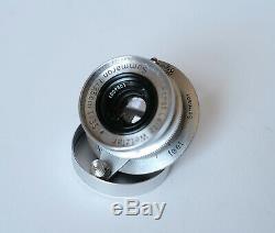 Leica Leitz Summaron 35mm f/3.5 Chrome Soonc L39 LTM Leica Thread Mount 1952 EX
