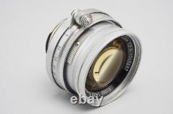 Leica Leitz Summicron 50m 5cm f/2 Radioactive Yellow Glass Lens, L39 Screw Mount
