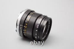 Leica Leitz Summicron 50mm f2 Lens 11817, Ver III 3, Black, For M Mount, Yr 1969