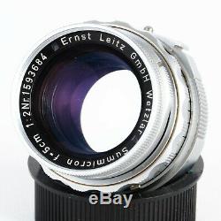 Leica Leitz Summicron 5cm 50mm f2 Dual Range DR M Mount Lens EX+++