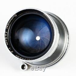 Leica Leitz Summitar 50mm f2 Collapsible L39 LTM Screw Mount Lens EX++