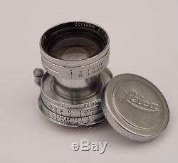Leica Leitz Summitar Lens 5cm 50mm f/2 12 with M Mount Adaptor
