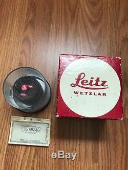 Leica Leitz Wetzlar SUMMILUX-M 50mm f/1.4 M-Mount Lens (Box, Case & Certificate)