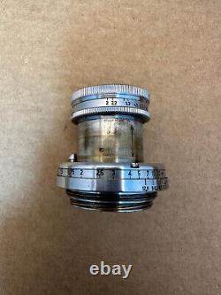 Leica Leitz Wetzlar Summar 5cm 50mm F2 f/2 Lens, for L39 LTM Screw Mount