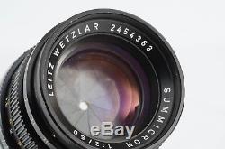 Leica Leitz Wetzlar Summicron 50mm F/2 Lens for Leica M Mount (333-Q61)