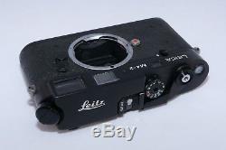 Leica M4-2 black chrome camera. CLA'd. Leica M-mount lenses. Boxed