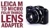 Leica M Lens To Micro Four Thirds Camera Lens Mount Adapter From Fotodiox Pro