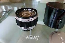 Leica M fit, Canon 50mm f/1.2 lens with M mount for Leica M Rangefinder