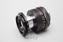 Leica Macro Elmar M 90mm f/4 Lens 11670, Black, 6 Bit with Macro Adapter M 14 652
