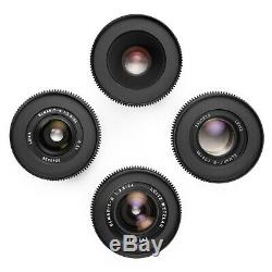 Leica R Duclos 4-Lens CineSet 24/35/60/90 F2.8 Elmarit Mid-80s in EOS/EF Mount