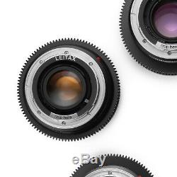 Leica R SUMMILUX 5-Lens Duclos CineSet 19/35/50/80/135 Late Lenses EOS/EF Mount