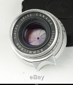 Leica SM Summicron 2/35 mm 8 Element Canada LTM Mount Lens