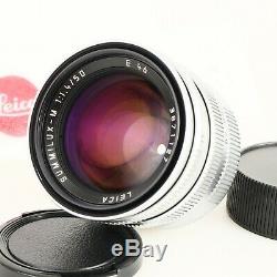 Leica SUMMILUX-M 50mm f1.4 E46 PRE-ASPH Chrome M Mount Lens NEAR MINT