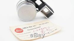 Leica Summicron 35mm f2 Lens M-Mount 8 Element Type 1 w Goggles, Hood & Case