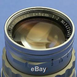 Leica Summicron 50mm F2 Rigid Lens M Mount 08/2019 CLA Beautiful Condition