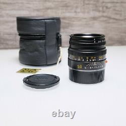 Leica Summicron 50mm f/2, Ver 5, Black Chrome M Mount Lens, Tested, MINT