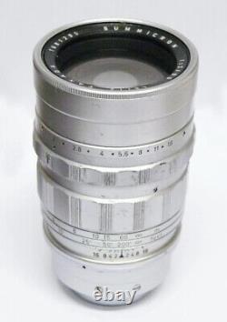 Leica Summicron 90mm F2 Canada LTM Mount L39 Leitz Rare Lens Only 491 Made