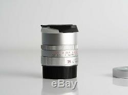 Leica Summicron-M 35mm f/2 F2 ASPH. E39 Lens (11674), Silver, For M Mount Camera