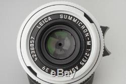 Leica Summicron-M 35mm f/2 F2 ASPH. E39 Lens (11882), Silver, For M Mount Camera