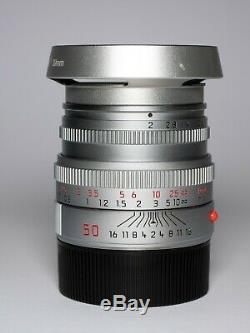 Leica Summicron-M 50mm f2 version 5 Silver Made in Germany Leica M Mount
