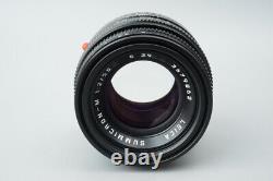 Leica Summicron-M 50mm f/2 F2 E39 Lens with E39 UVa Filter For M Mount Rangefinder