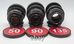 Leica Summicron-R 1980ish 24/28/35/50/90/135 6 lens Set EF mount cinevised