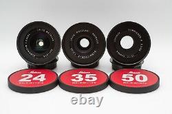 Leica Summicron-R 1980ish 24/35/50/60/90/135 6 lens Set EF mount cinevised