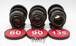 Leica Summicron-R 1980ish 24/35/50/60/90/135 6 lens Set EF mount cinevised