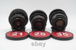 Leica Summicron Summilux R 1970 21/28/35/50/90/135 Set EF mount cinevised