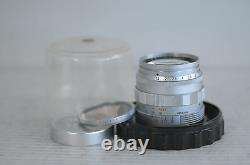 Leica Summilux 50mm F1.4 Screw Mount Lens with Cap & Plastic Case