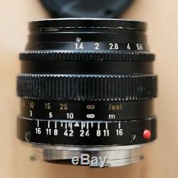 Leica Summilux 50mm f/1.4 M-mount rangefinder lens Summilux II V2 E43