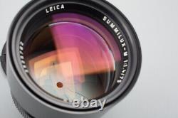 Leica Summilux-M 75mm f/1.4 E60 Lens Ver II Black 11815, M Mount, Canada Yr. 1990