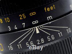 Leica'Thin' Tele-Elmarit 90mm f2.8 In Black 1983 M Mount Minty