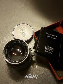 Leica summicron 50mm f2 The Best. M mount with Soofm Hood. Absolutely Stunning