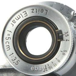 Leitz Elmar 5cm 50mm f/3.5 Collapse L39 LTM Leica Screw mount Vintage Lens JAPAN