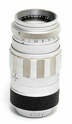 Leitz Elmarit 2.8/90mm lens for Leica Screw Mount w. Caps