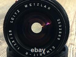 Leitz Elmarit R 28mm f2.8 Prime Lens For Leica R Mount With Correct Hood