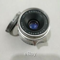 Leitz Leica 35mm F/2.8 M Mount Summaron Lens Complete With Filter & Hood