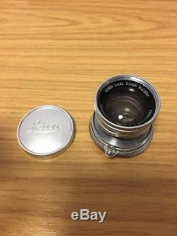 Leitz Leica Summicron Collapsible F2 5cm 50mm v1 M mount vintage lens
