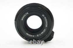Leitz Minolta M-Rokkor 40mm F2 for CLE CL Leica M Mount Lens Exc