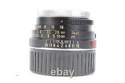 Leitz Wetzlar SUMMICRON-C 40mm f/2 Lens for Leica M Mount CLA by YYE #P5359