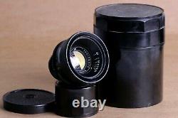 Lens JUPITER 12, 35mm f2.8, M39 mount for Leica, FED, Zorki, Sony. Black