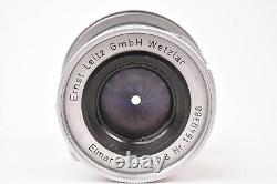 Lens Leitz Leica. Elmar F/2.8 50mm Collapsible. M39 Mount. #1540388