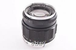 Leotax Leonon Lens 50mm/F2 / Leica 39mm LTM screw mount #232460