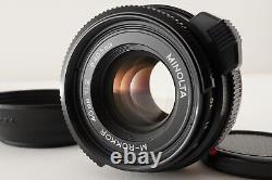 MINOLTA M-ROKKOR 40mm F2 Leica M mount MF Lens Photo tested! From Japan #7015